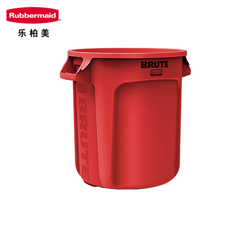 红色10加仑带通风管道储物桶（不含桶盖）