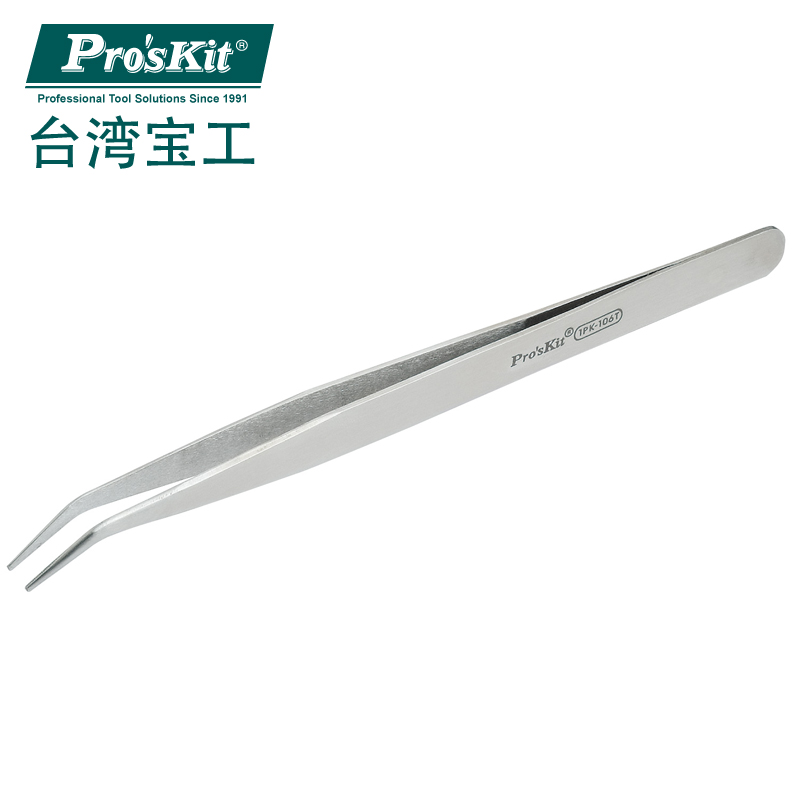 不锈钢长弯镊子
